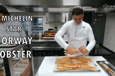 INCREDIBLE 2 * NORWAY LOBSTER with SEPIA & SPICES by Chef Guido Braeken at restaurant Julemont