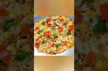 #shorts #pizza #dosa #cheesy #veg #uttapam #tomato #corn #capsicum #pizzadosa #yummy #food #recipe