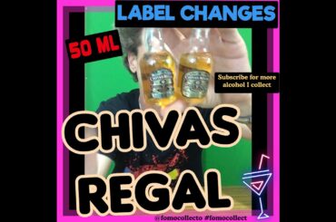 CHIVERS REGAL 50ML CHANGEOVER LABEL VINTAGE #alcohol #mini #china #beer #wine #winetasting #pubg 7ks