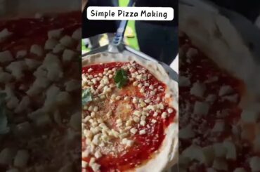 Simple Pizza Making  #pizza #cooking #shorts #shortsfeed #shortsvideo #shortvideo #yummy #delicious