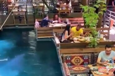 Food Restaurant In Italy Up In The Lake | Dining at an Overwater Restaurant | Travel Tube