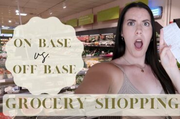 GROCERY SHOPPING IN ITALY + FOOD HAUL | GROCERY SHOPPING ON BASE VS OFF BASE | AVIANO AIR BASE ITALY