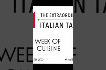 2021 World Week of Italian Cuisine
