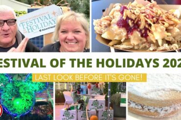 LAST Look at Disney's EPCOT Festival of the Holidays 2022 | Holiday Overlays, Food and Decorations