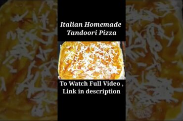 Homemade Italian Pizza #shorts #youtube #youtubeshorts