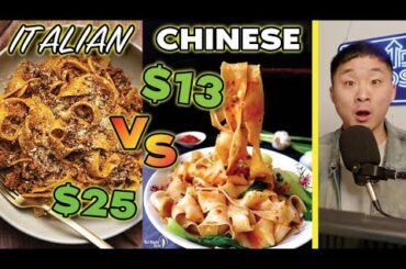 Why Italian Food Is OVERPRICED Compared To Asian food