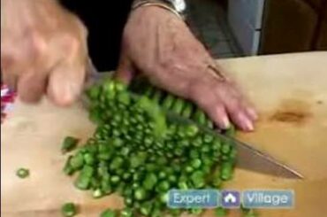 Traditional Italian Recipes : Cutting Asparagus For a Traditional Italian Arugula Salad
