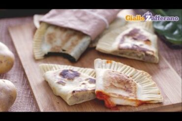 Crescione ( stuffed flatbread ) - Italian recipe