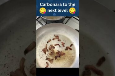 when you are inspired | cooking carbonara to the next level #shorts