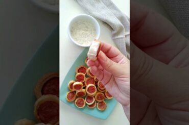 Snack in Air Fryer - Pastry Dough and Sausage - ASMR RECIPE #shorts #asmr