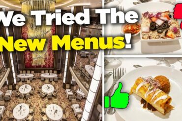 We tried Royal Caribbean's new Main Dining Room Menus