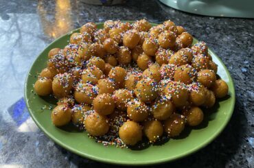 Struffoli I made for Christmas Eve