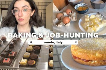 baking, cooking, and finding a job in italy - day in the life vlog
