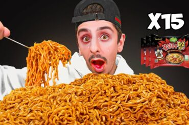 Eating the Worlds Spiciest Korean FIRE Noodles!