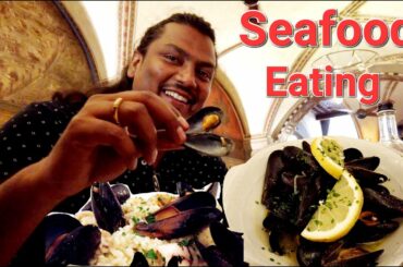 Seafood eating l Florence #italy #italianfood #Travel_with_Rajes#4k #eating #seafood #yummy #tamil