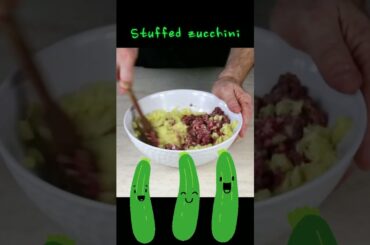 Stuffed zucchini italian recipe #shorts