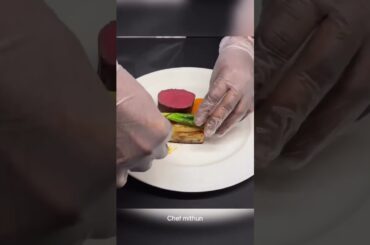 Sous vide Beef & Potato Pave |Asparagus | Hollandaise Sauce #shorts #italian #recipe #viral #video