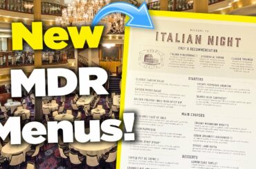 Royal Caribbean Reveals New Main Dining Room Menus