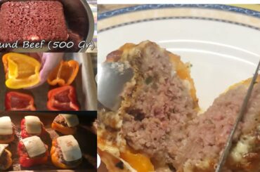 Italian Recipes: Stuffed peppers with minced meat and cheese