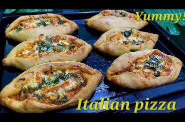 Classic Italian Pizza / Boat Pizza Recipe /#pizzarecipe #Pizza #youtube #viral #saimacookingcamp