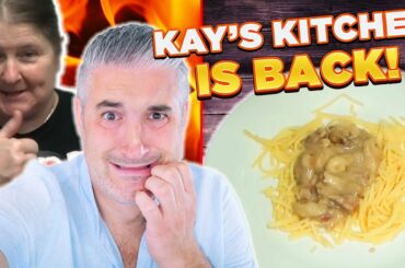 Italian Chef Reacts to Kay's Cooking VEGAN CARBONARA