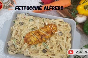 Fettuccine Alfredo Recipe By Arbish Food Secrets | Restaurant Style | Homemade Italian Recipe |