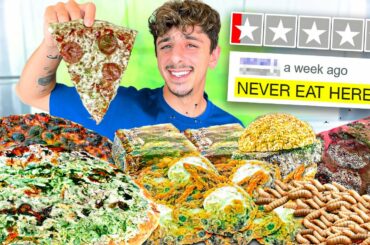 Eating ONLY Worst Rated Food for 24 Hours (1 STAR)