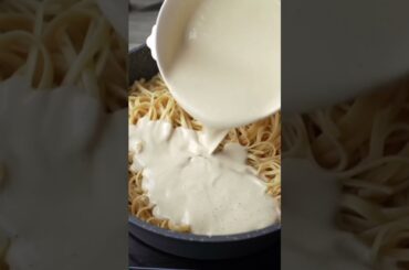 Creamy Vegan Carbonara Recipe Shorts || #youtubeshorts #shorts