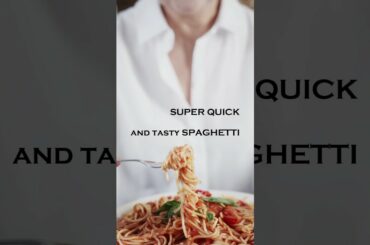 Quick spaghetti is ready in minutes and is perfect for lunch - Cooking by Shorts #recipes #spaghetti