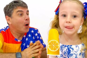 Nastya and dad - stories about ice cream and sweets