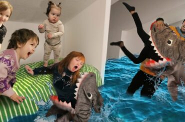 HiDE n SEEK with SHARKS!! Adley & Niko morning routine gets a bit Crazy! a Family Trip & fun games