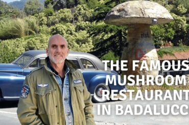 The famous mushroom restaurant in Badalucco, near San Remo in Italy.