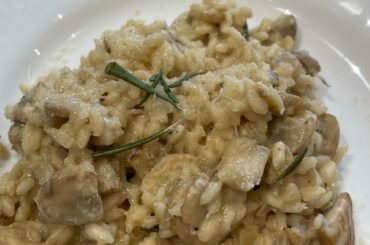 Quick Risotto with Mushrooms #italiancuisine #risottorecipe