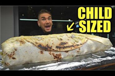 KILLER "CHILD SIZED" BURRITO CHALLENGE | Tampa's BIGGEST Burrito!