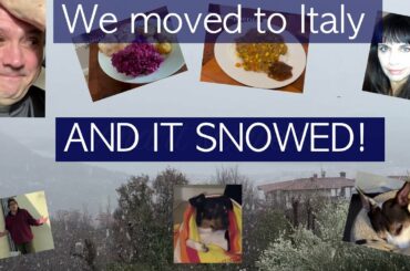 We moved to Italy! Snowy days, cooking, doing some DIY and everyday life.