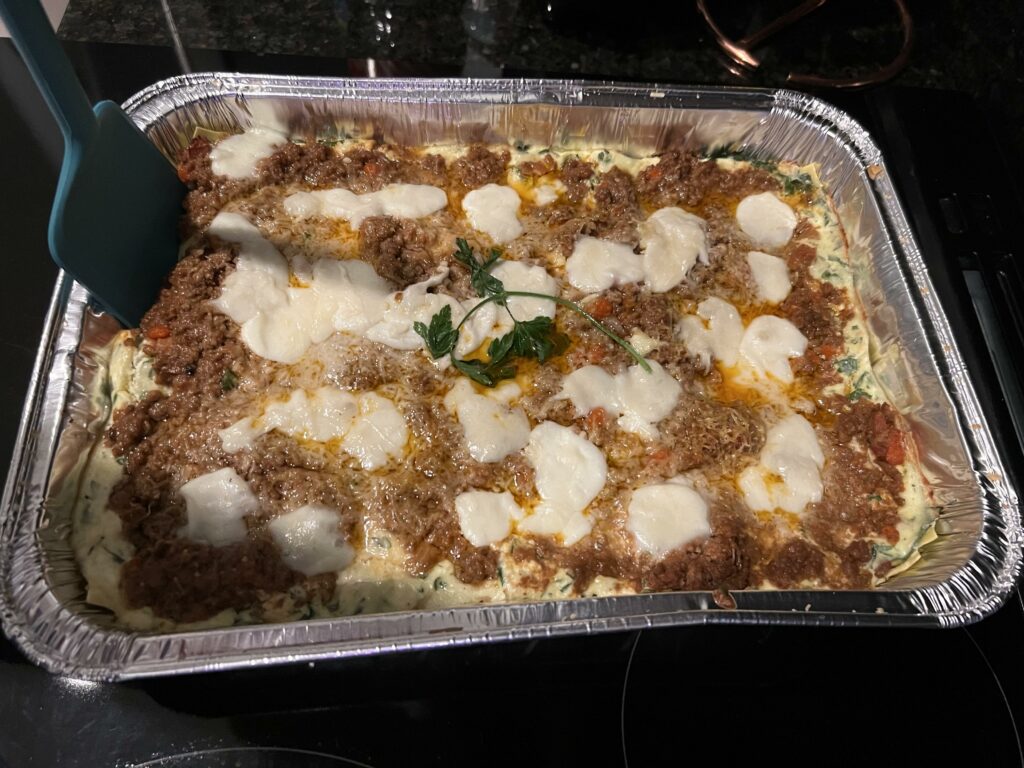 Made some lasagna today.