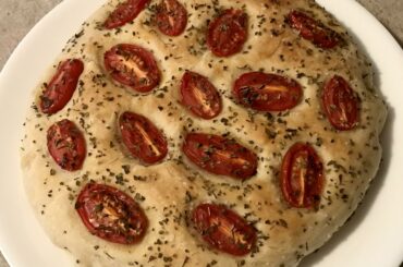 I'd never made any kind of bread before, but miraculously, my tomato focaccia turned out perfect!