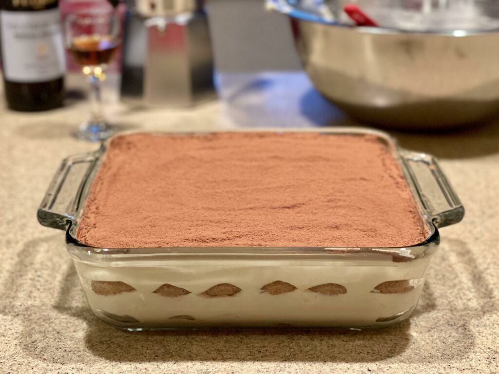 Homemade tiramisu