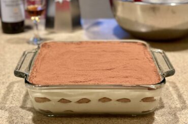 Homemade tiramisu