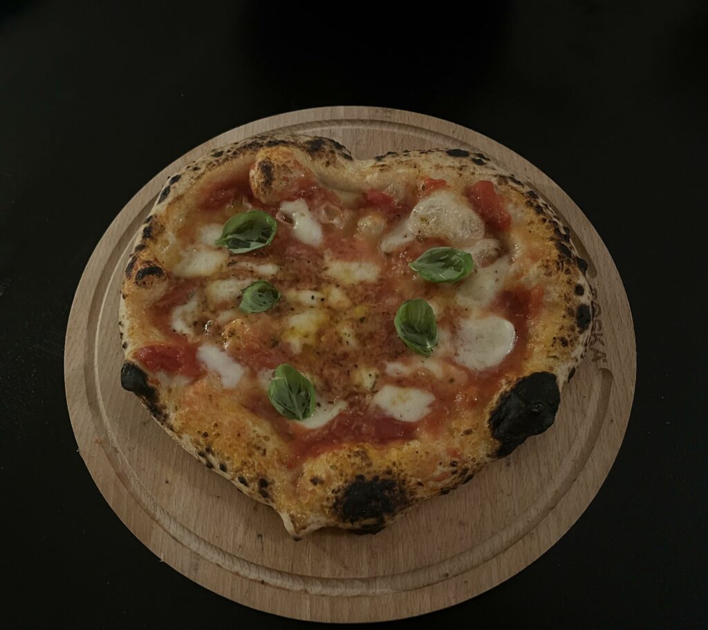 My niece wanted a heart shaped pizza