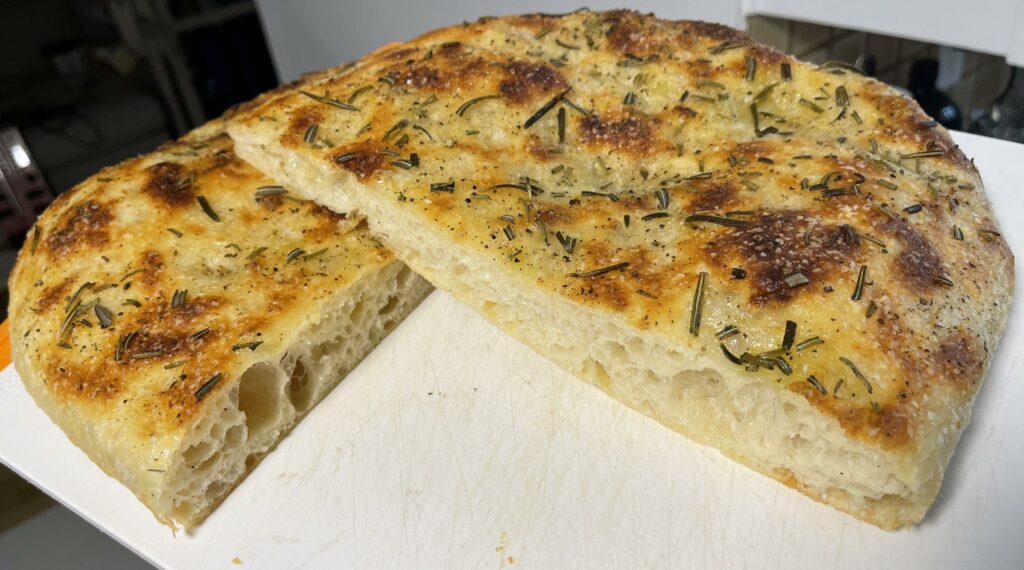 Garlic Rosemary Sourdough Focaccia!