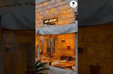 Night View Of Restaurant In Rome | Italy #shorts