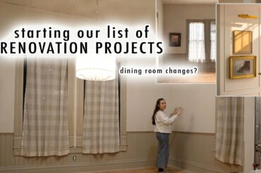 starting our RENOVATION PROJECTS *design changes to the DINING ROOM?* | XO, MaCenna Vlogs