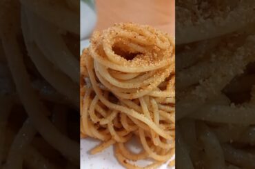 Pasta With Anchovies and breadcrumbs #shortsvideo #italianrecipes