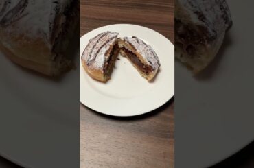 Let’s taste the world!  Nutella filled donut #Italy #cuisine #beginner #italian #chocolate