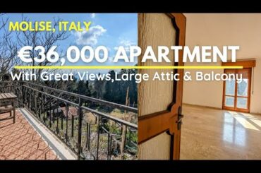 APARTMENT FOR SALE in an ITALIAN HILLTOP TOWN. Property for sell in MOLISE ITALY 3 Bedroom Apartment