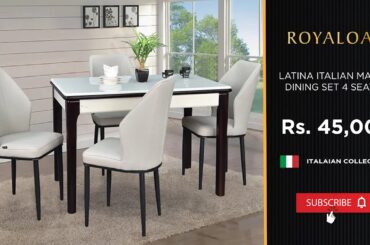 Royaloak | Latina italian Marble Dining 4 seater
