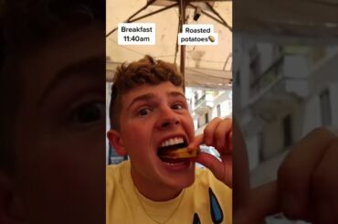 Everything I eat in a day in Rome, Italy! #travel #food #shorts