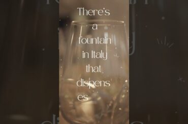 Italy's Wine Fountain | Interesting Facts | Facts #shorts