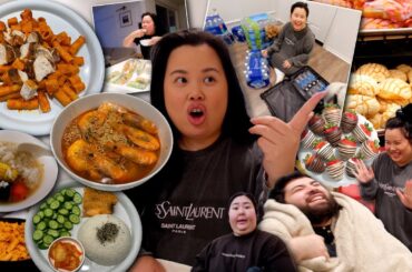 VLOG: a REALISTIC valentine’s day, what i eat in a week (cooking recipes), packing for VEGAS